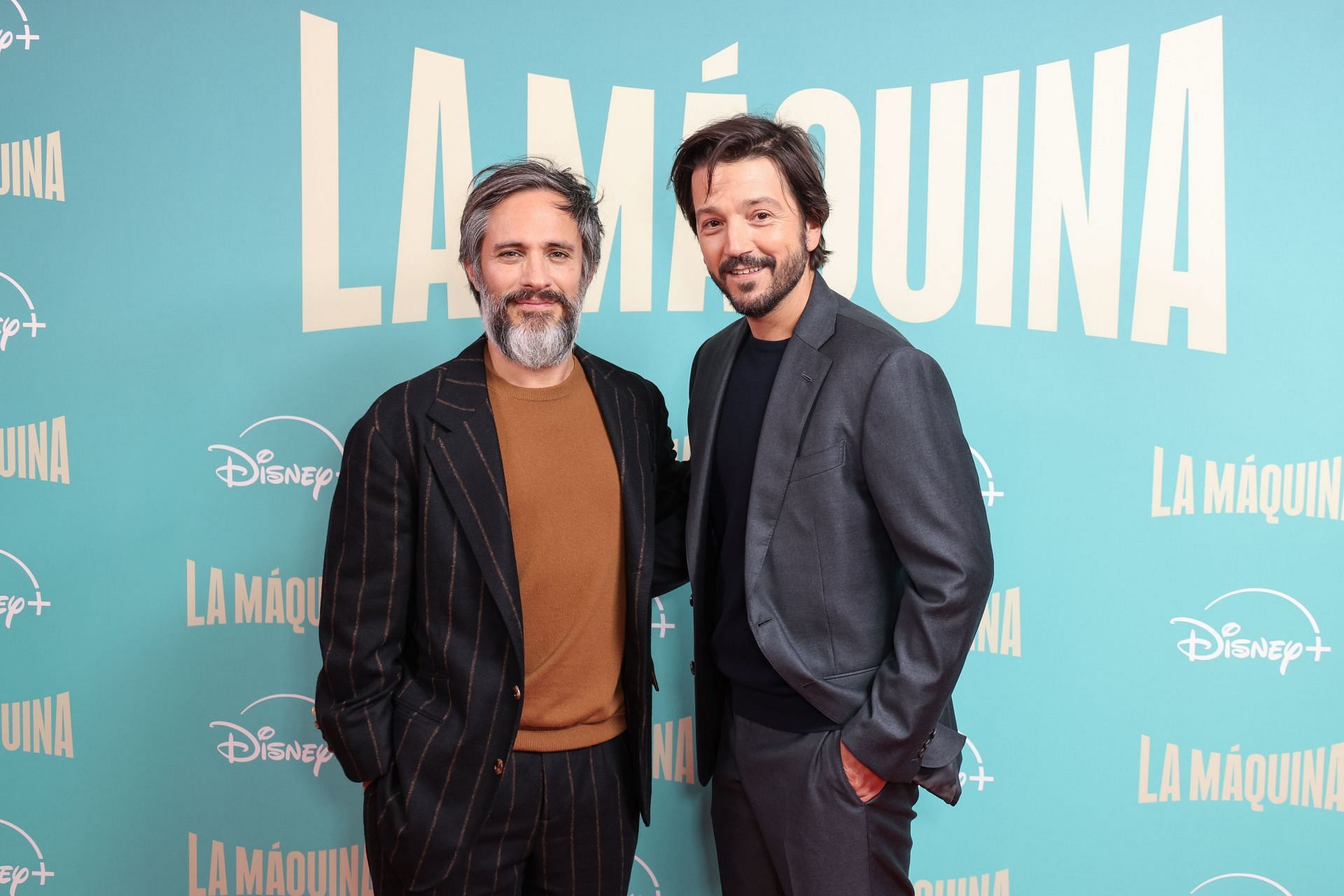 Gael García Bernal and Diego Luna attend the UK Special Screening of Searchlight Pictures' "La Máquina" at Soho Hotel on September 30, 2024 in London. (Image via Getty)